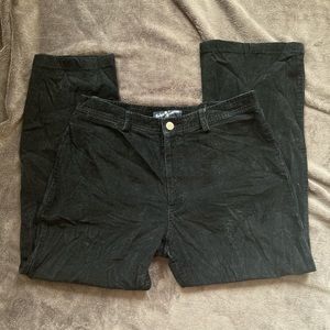 Black corduroy pants